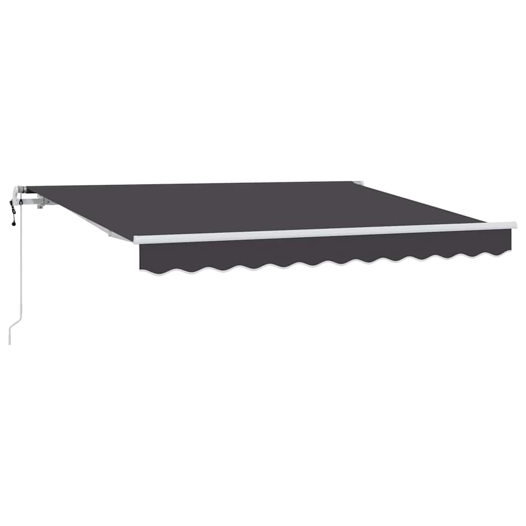 Skrovita tenda Antracit 300 x 200 cm tkanina