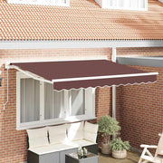 Okvir tende Smeđa 300 x 200 cm Poliester s PU premazom