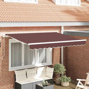 Skrovita tenda Smeđa 300 x 200 cm tkanina