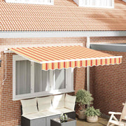 Skrovita tenda Žuta 300 x 200 cm tkanina