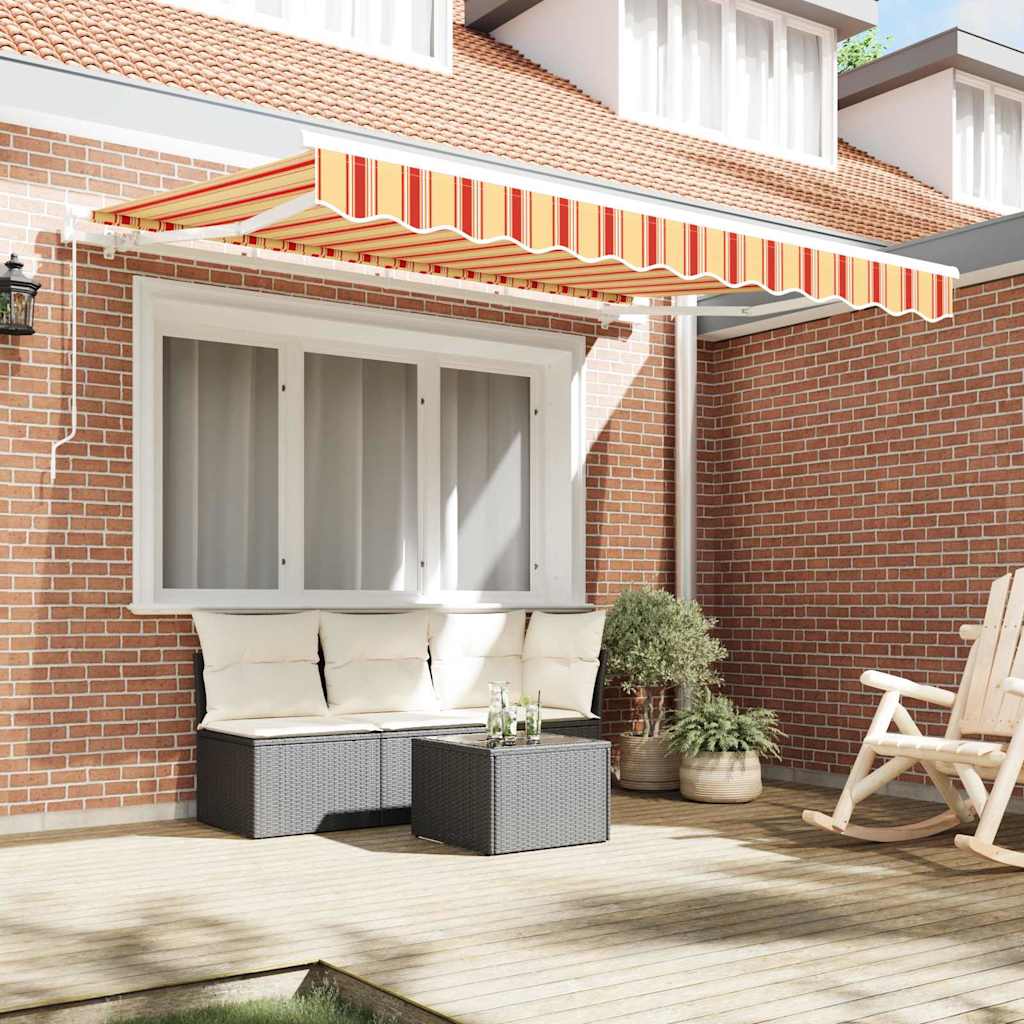 Skrovita tenda Žuta 300 x 200 cm tkanina