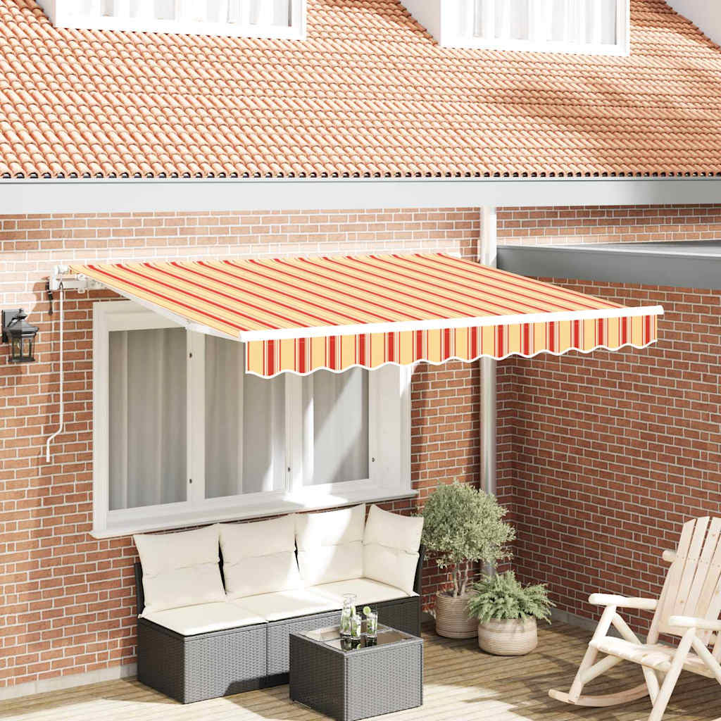 Skrovita tenda Žuta 300 x 200 cm tkanina