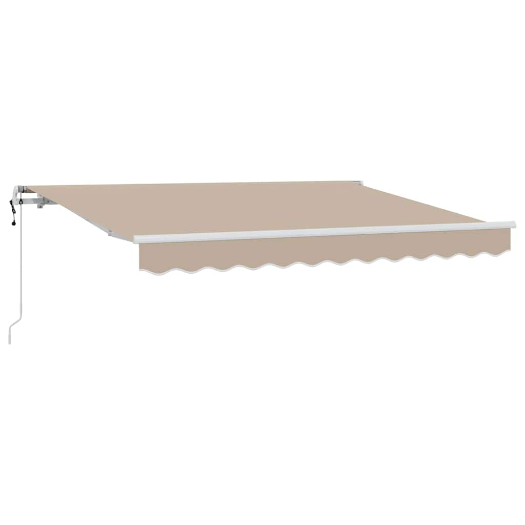 Skrovita tenda Bež 300 x 200 cm tkanina