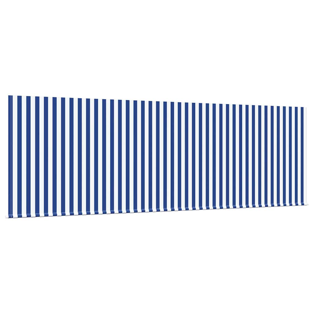 Skrovita tenda Prugasti Plava 350 x 200 cm tkanina