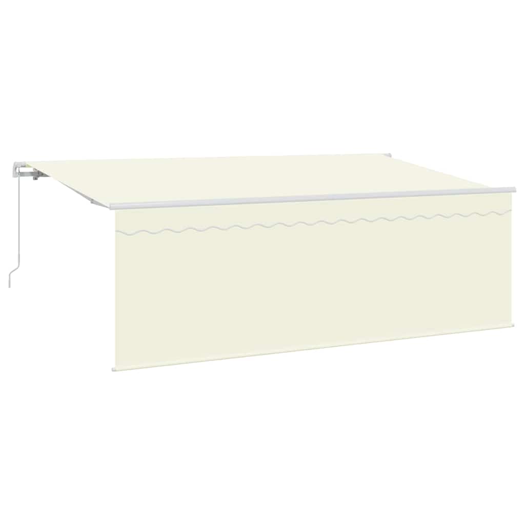 Povlačivi tende Krema 350 x 200 cm Poliester i aluminij
