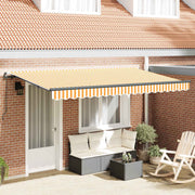 Skrovita tenda Žuta 350 x 200 cm tkanina