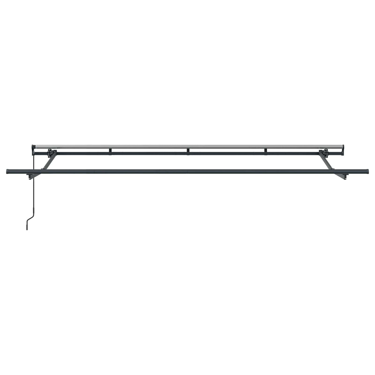 Povlačivi tende Antracit 350 x 200 cm Poliester i aluminij
