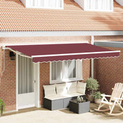 Okvir tende Tamno crvena 350 x 200 cm Poliester s PU premazom