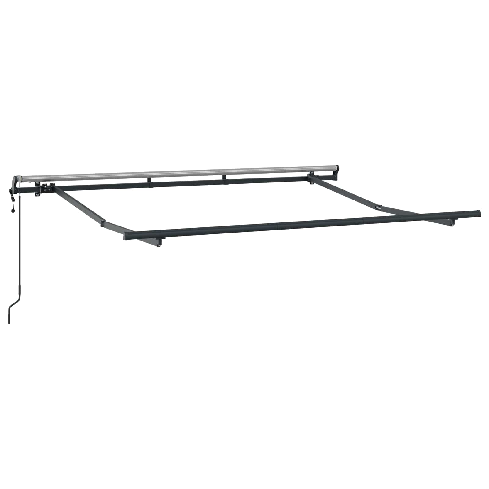 Skrovita tenda Smeđa 350 x 200 cm tkanina