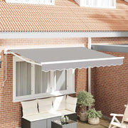Okvir tende Svijetlo siva 350 x 200 cm Poliester s PU premazom