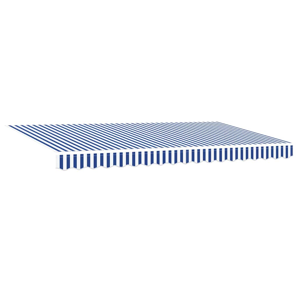 Okvir tende Plava i bijela 400 x 200 cm Poliester s PU premazom