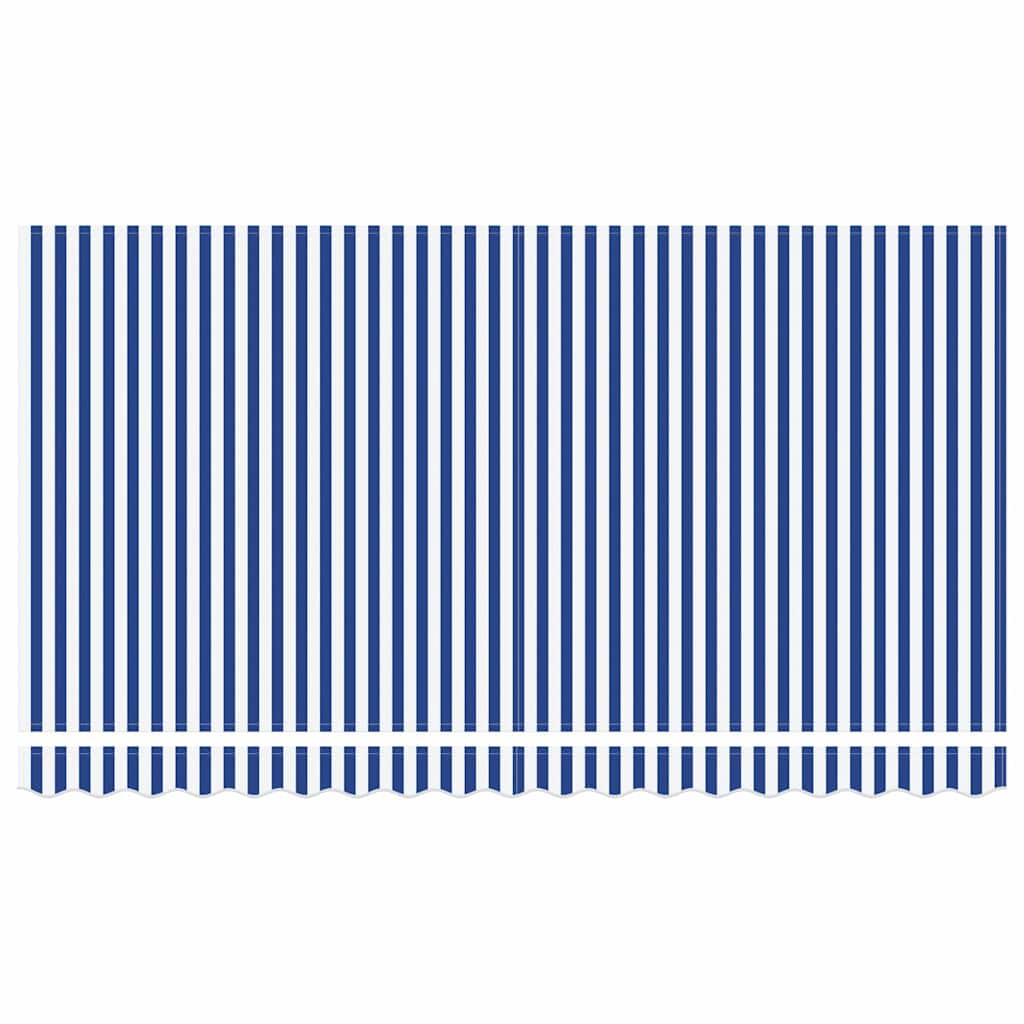 Okvir tende Plava i bijela 400 x 200 cm Poliester s PU premazom