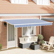 Skrovita tenda Plava 400 x 200 cm tkanina