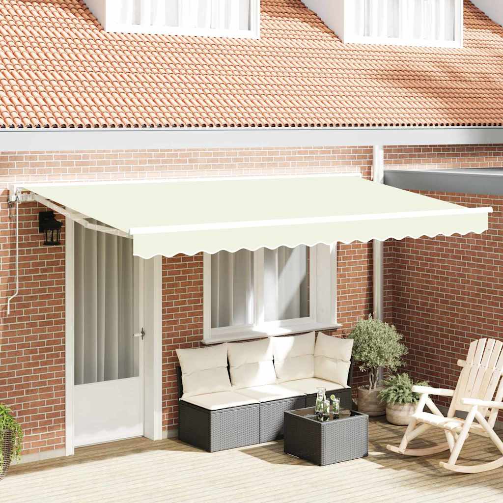 Okvir tende Krema 400 x 200 cm Poliester s PU premazom