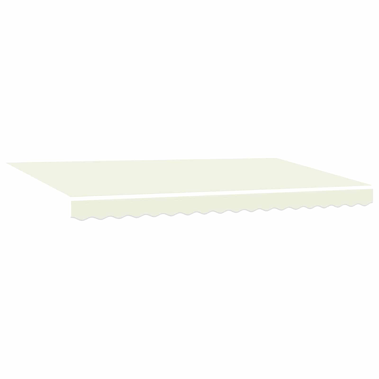 Skrovita tenda Krema 400 x 200 cm tkanina