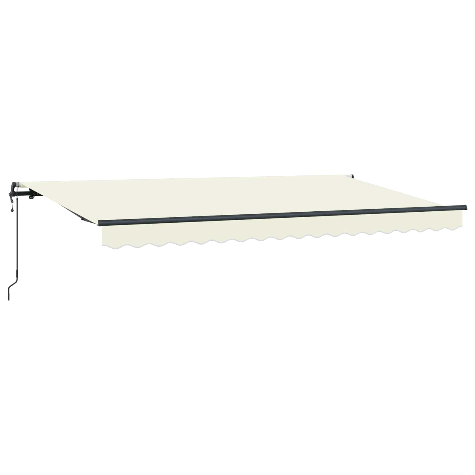 Skrovita tenda Krema 400 x 200 cm tkanina