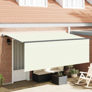 Povlačivi tende Krema 400 x 200 cm Poliester i aluminij