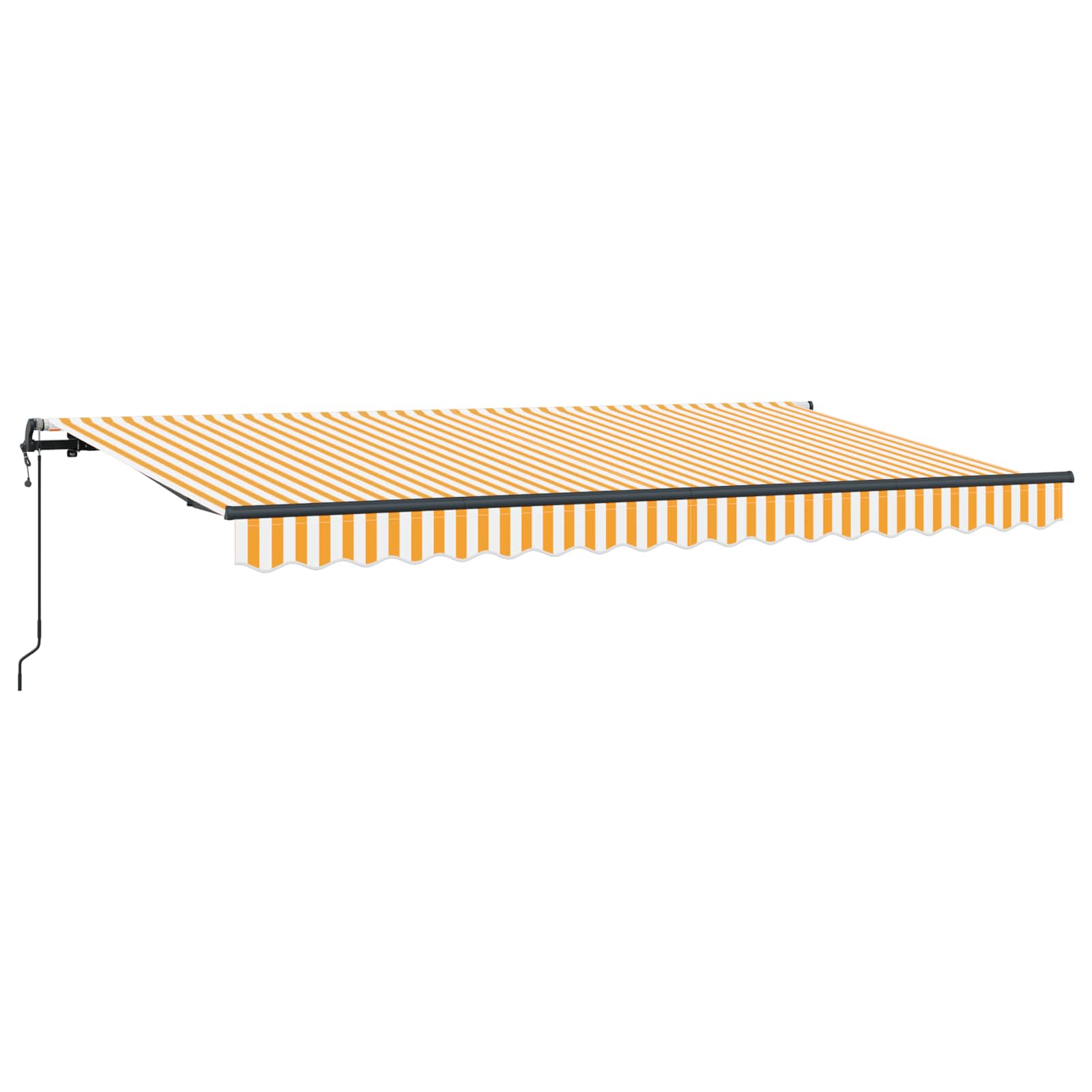 Skrovita tenda Žuta 400 x 200 cm tkanina