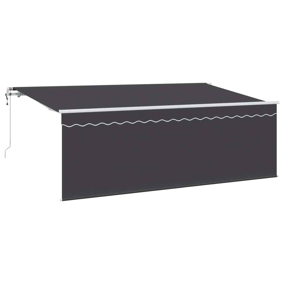 Povlačivi tende Antracit 400 x 200 cm Poliester i aluminij