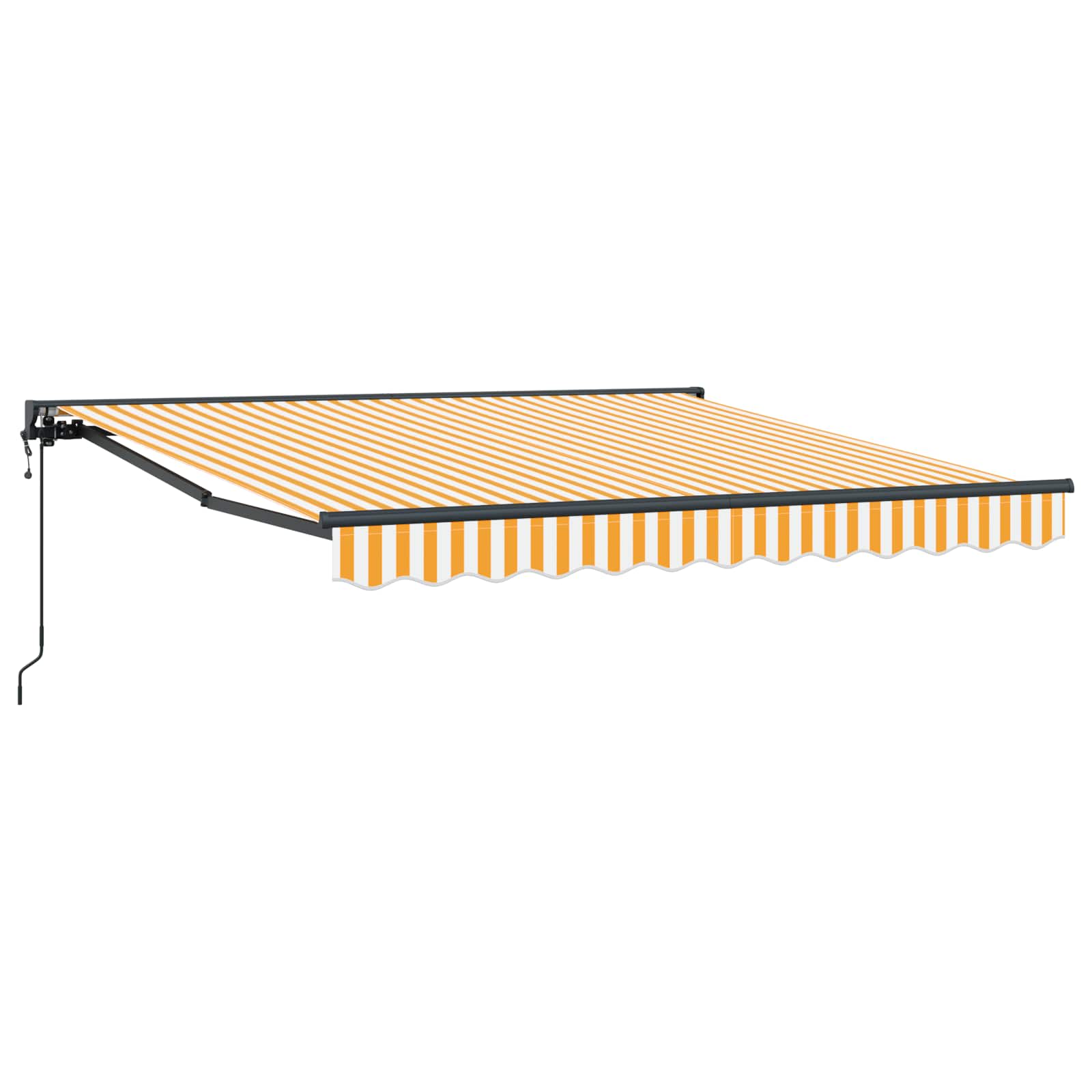 Okvir tende Žuta i bijela 300 x 250 cm Poliester s PU premazom