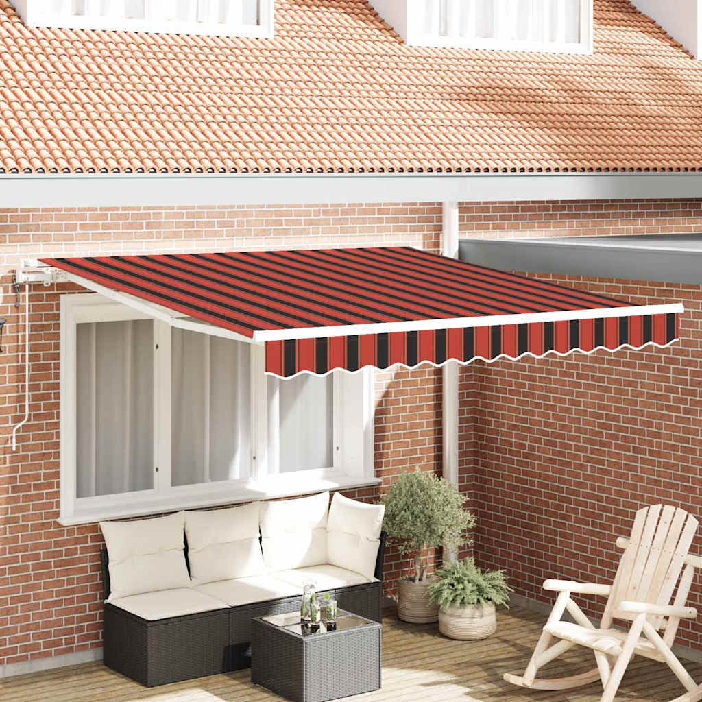 Električna retraktabilna tenda narančasta i smeđa 300 x 250 cm