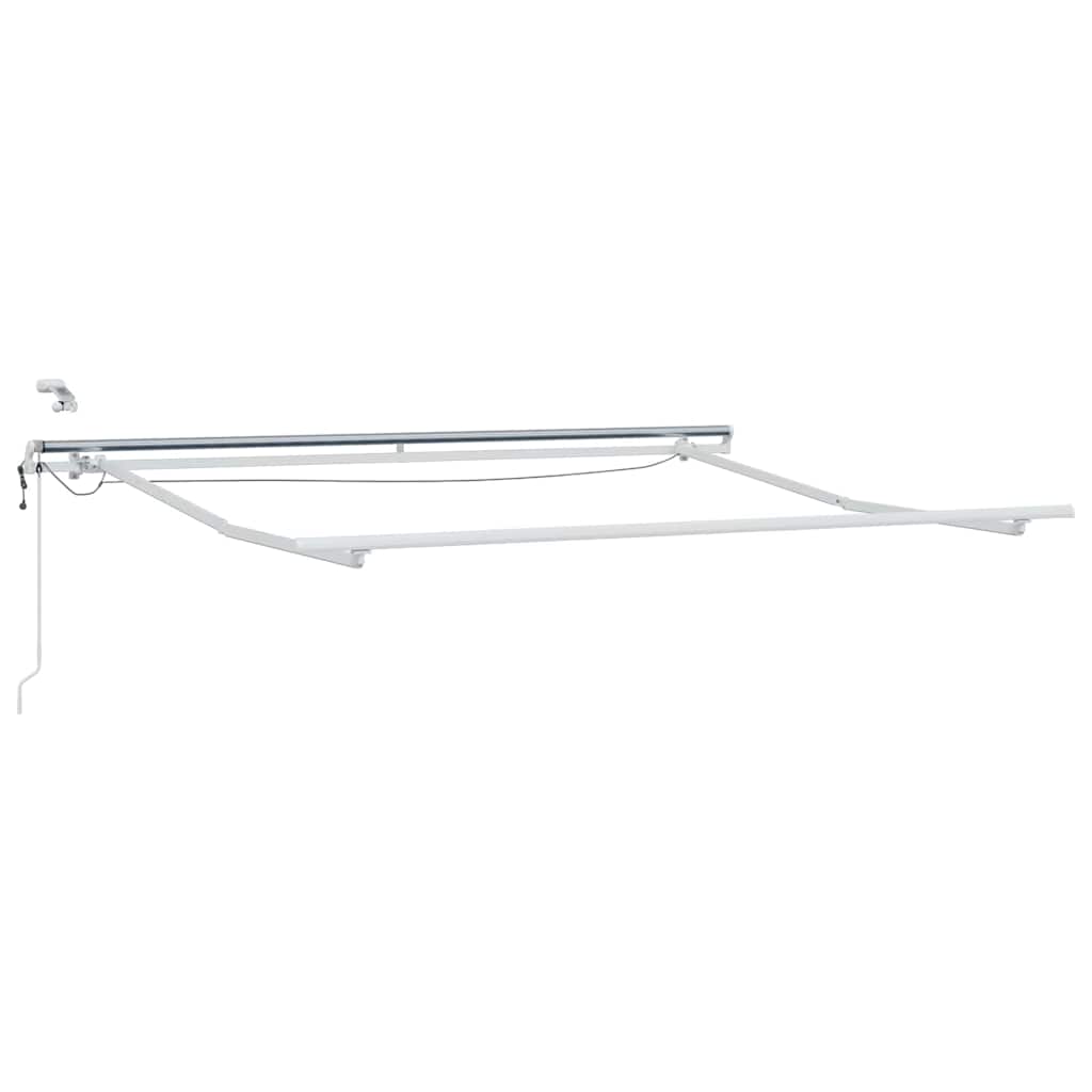 Skrovita tenda S LED lampica Narančasta i smeđa 300 x 250 cm