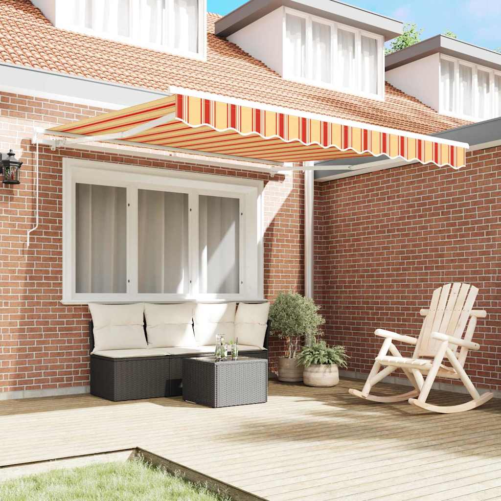 Skrovita tenda Žuta i narančasta 300 x 250 cm