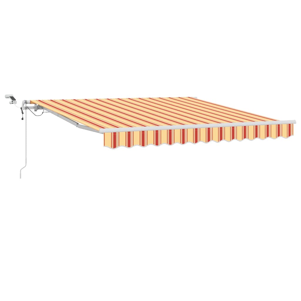 Skrovita tenda Žuta i narančasta 300 x 250 cm Poliester i metal