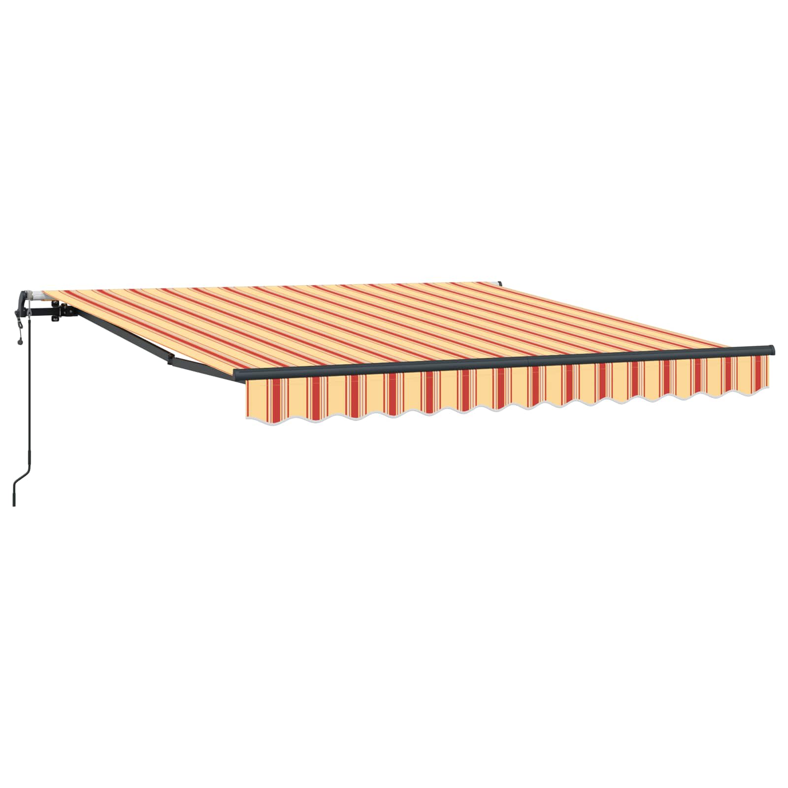 Skrovita tenda Žuta i narančasta 300 x 250 cm