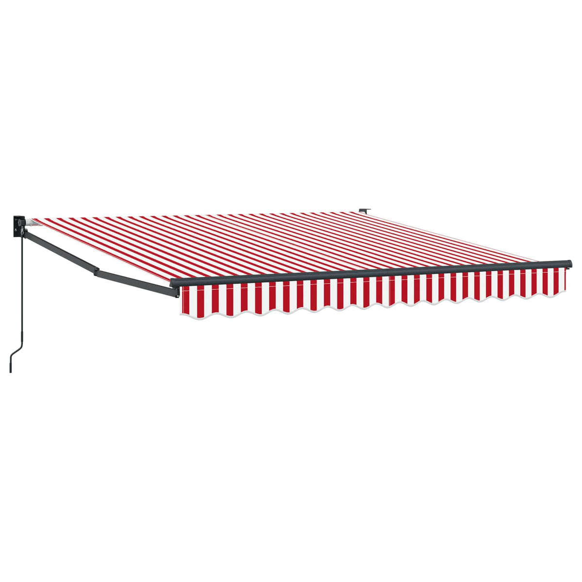 Povlačivi tende Crvena i bijela 300 x 250 cm