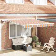 Skrovita tenda Šareni 300 x 250 cm Tkanina i čelik