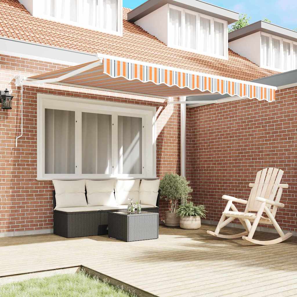 Skrovita tenda Šareni 300 x 250 cm Poliester i aluminij