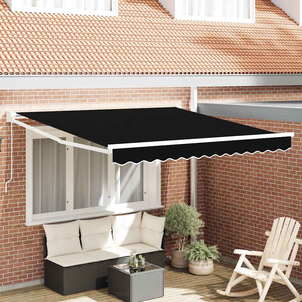 Povlačivi tende Crna 300 x 250 x 165 cm