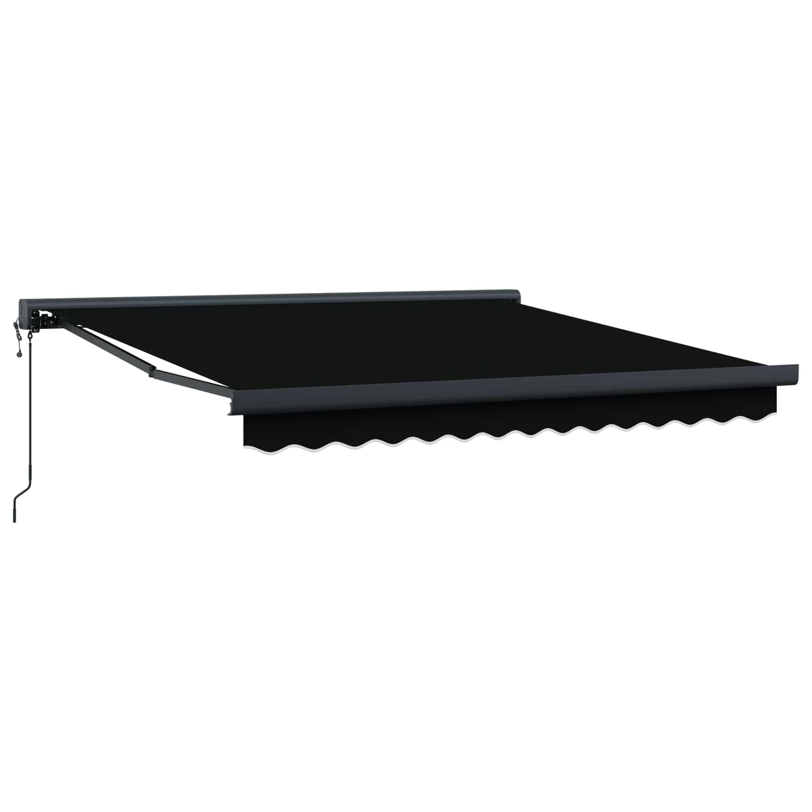 Nadstrešnica Crna 300 x 250 x 165 cm Poliester i aluminij
