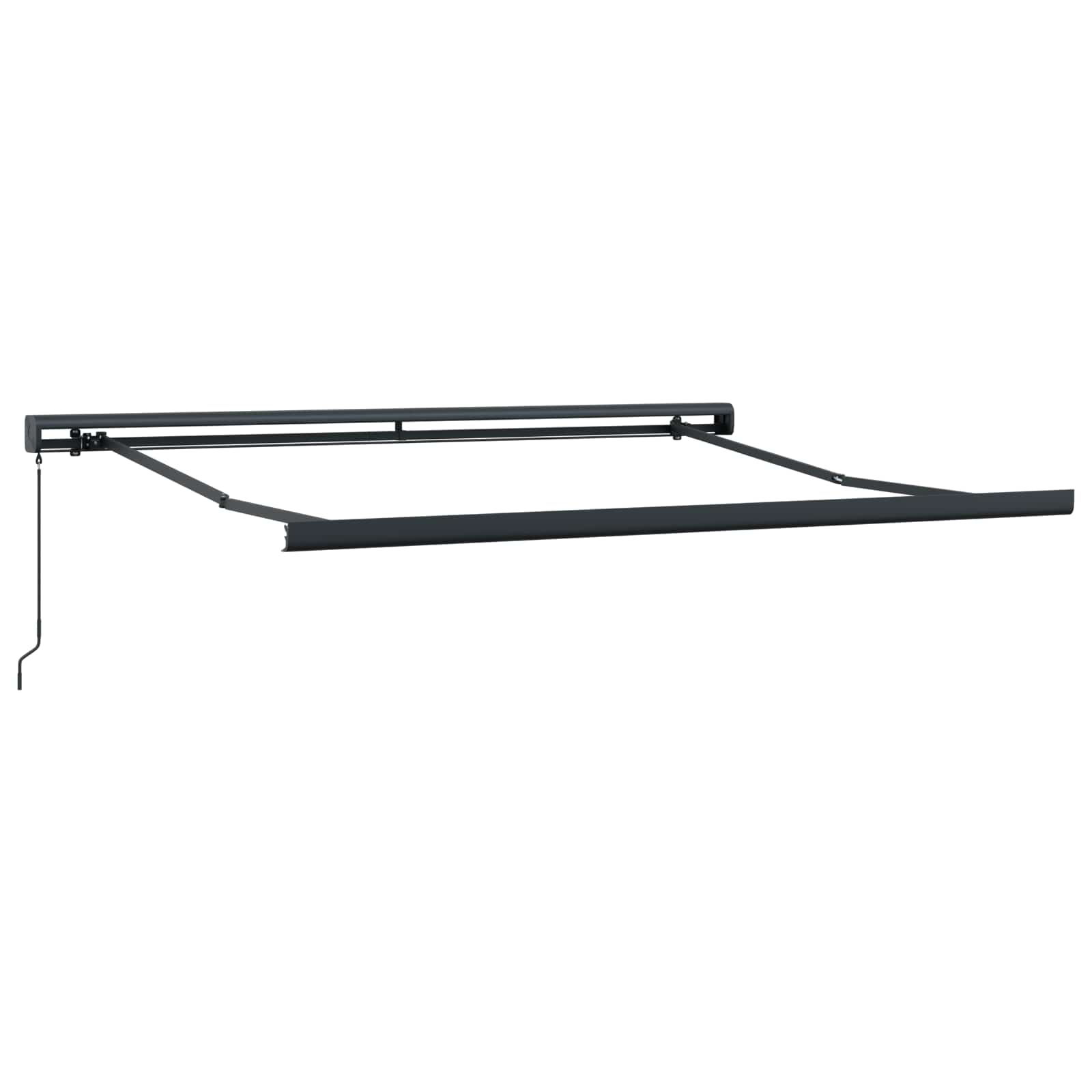 Skrovita tenda Bež 300 x 250 cm Tkanina i Metal