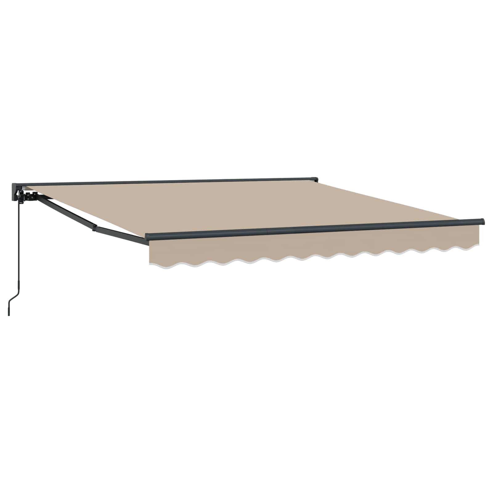 Okvir tende Bež 300 x 250 cm Poliester s PU premazom