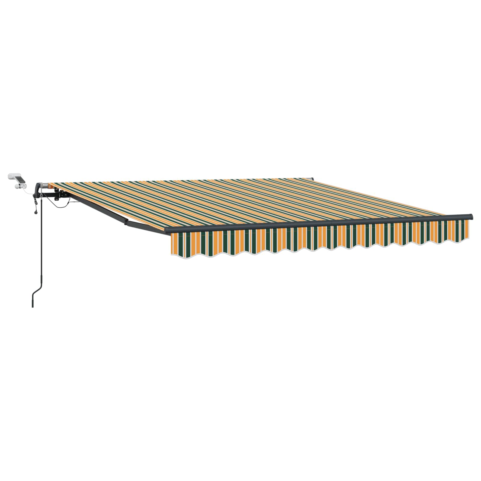 Tkanina za tende s Zelena i žuta 300 x 250 cm Poliester
