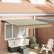 Okvir tende Zelena i žuta 300 x 250 cm Poliester s PU premazom