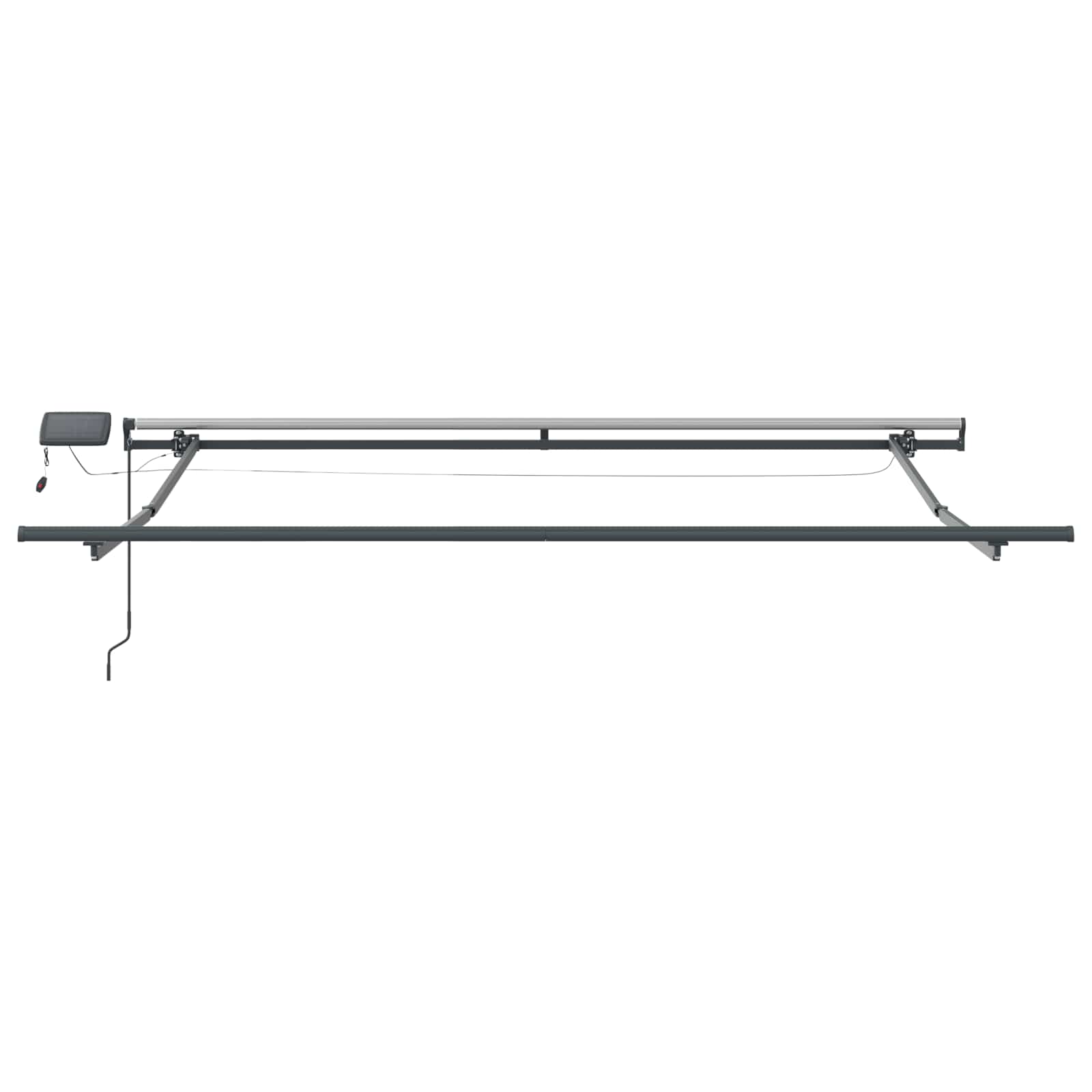 Skrovita tenda Zelena i bijela 300 x 250 cm tkanina