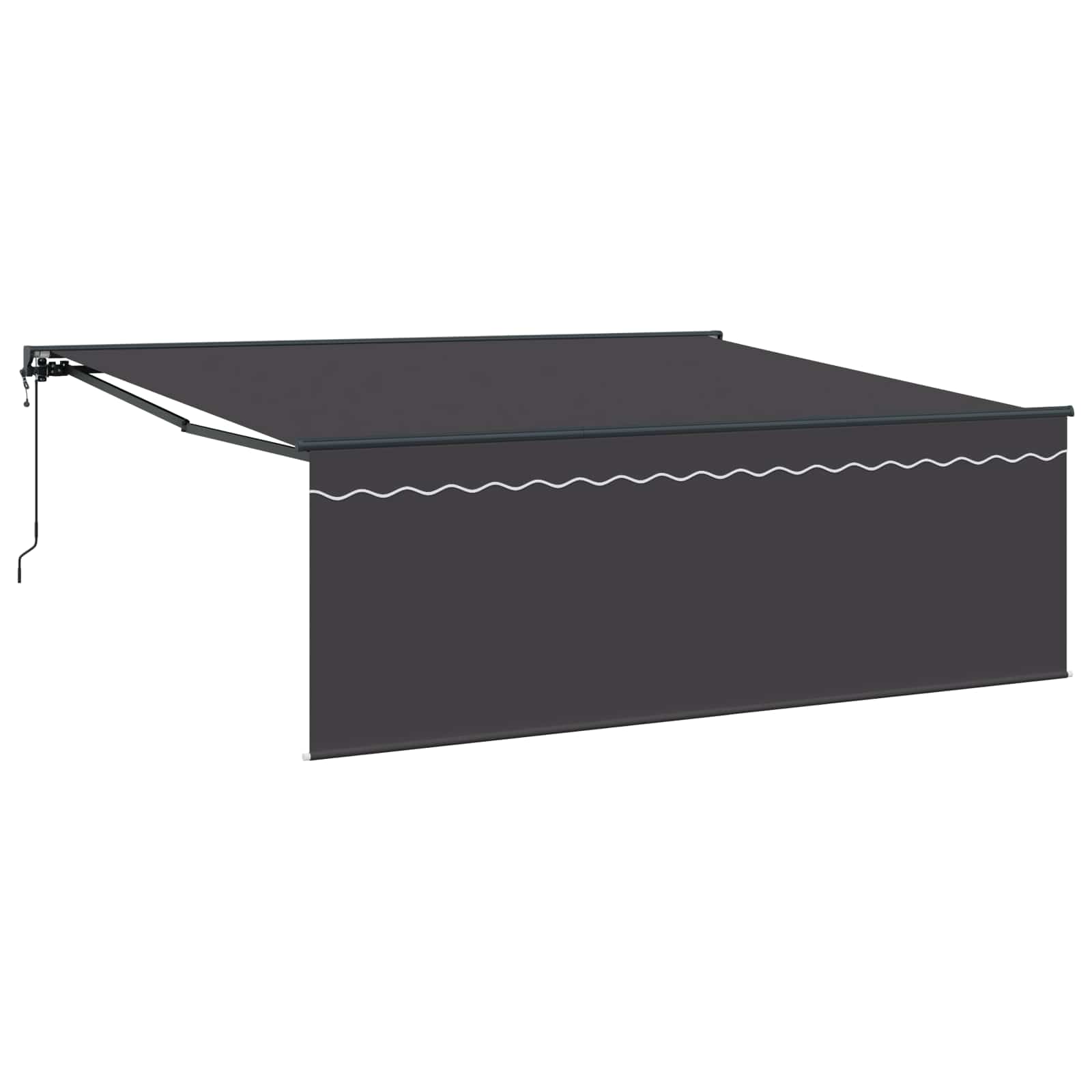 Okvir tende Žuta i bijela 350 x 250 cm Poliester s PU premazom