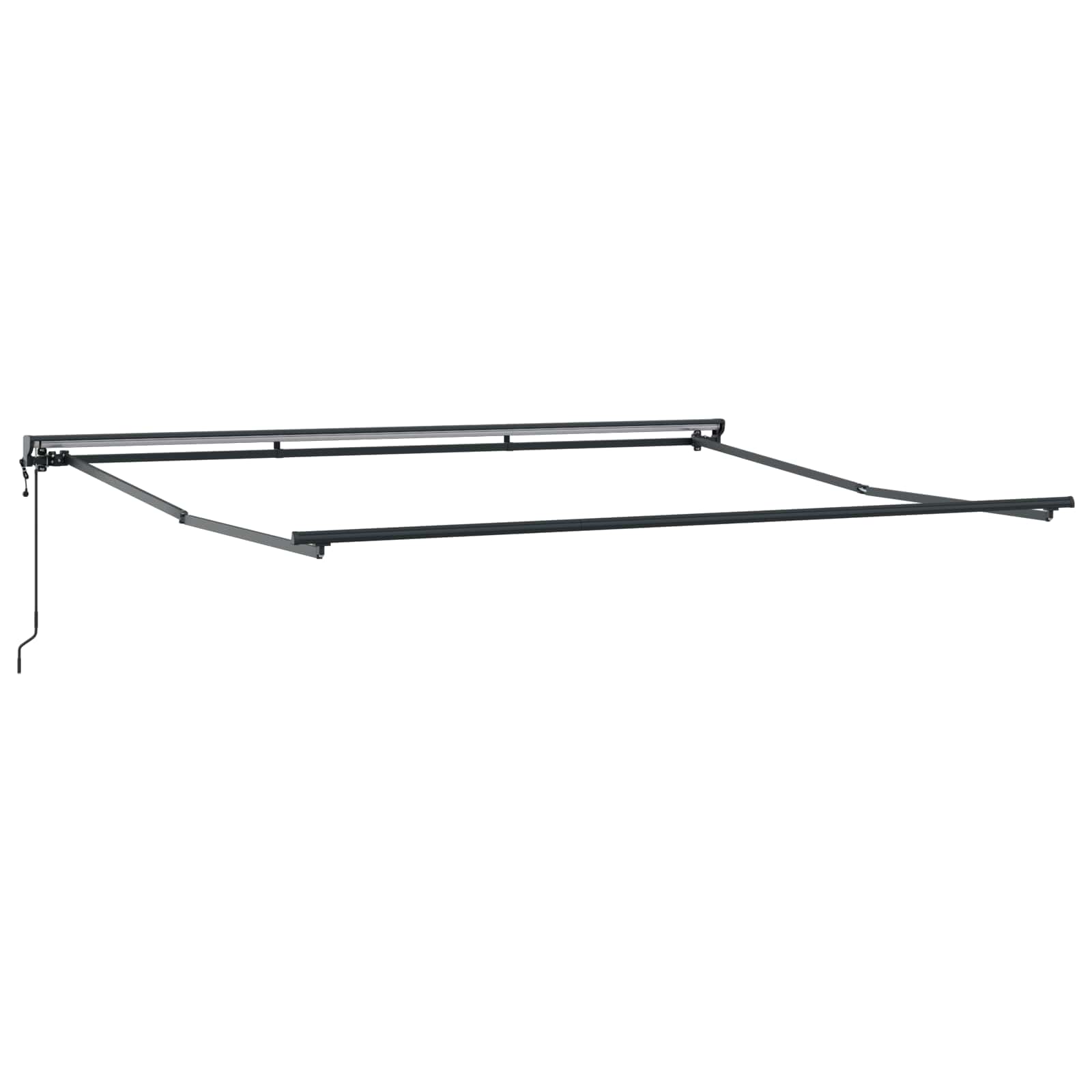 Okvir tende Žuta i bijela 350 x 250 cm Poliester s PU premazom
