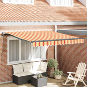Skrovita tenda Žuta i narančasta 350 x 250 cm
