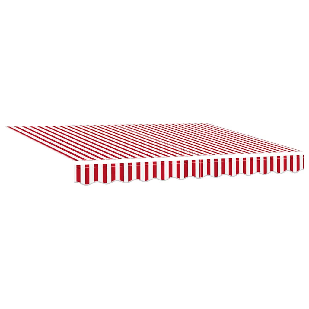 Skrovita tenda Crvena i bijela 350 x 250 cm