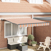 Skrovita tenda Šareni 350 x 250 cm Poliester i čelik