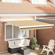 Povlačivi tende Šareni 350 x 250 cm Platno i Aluminij
