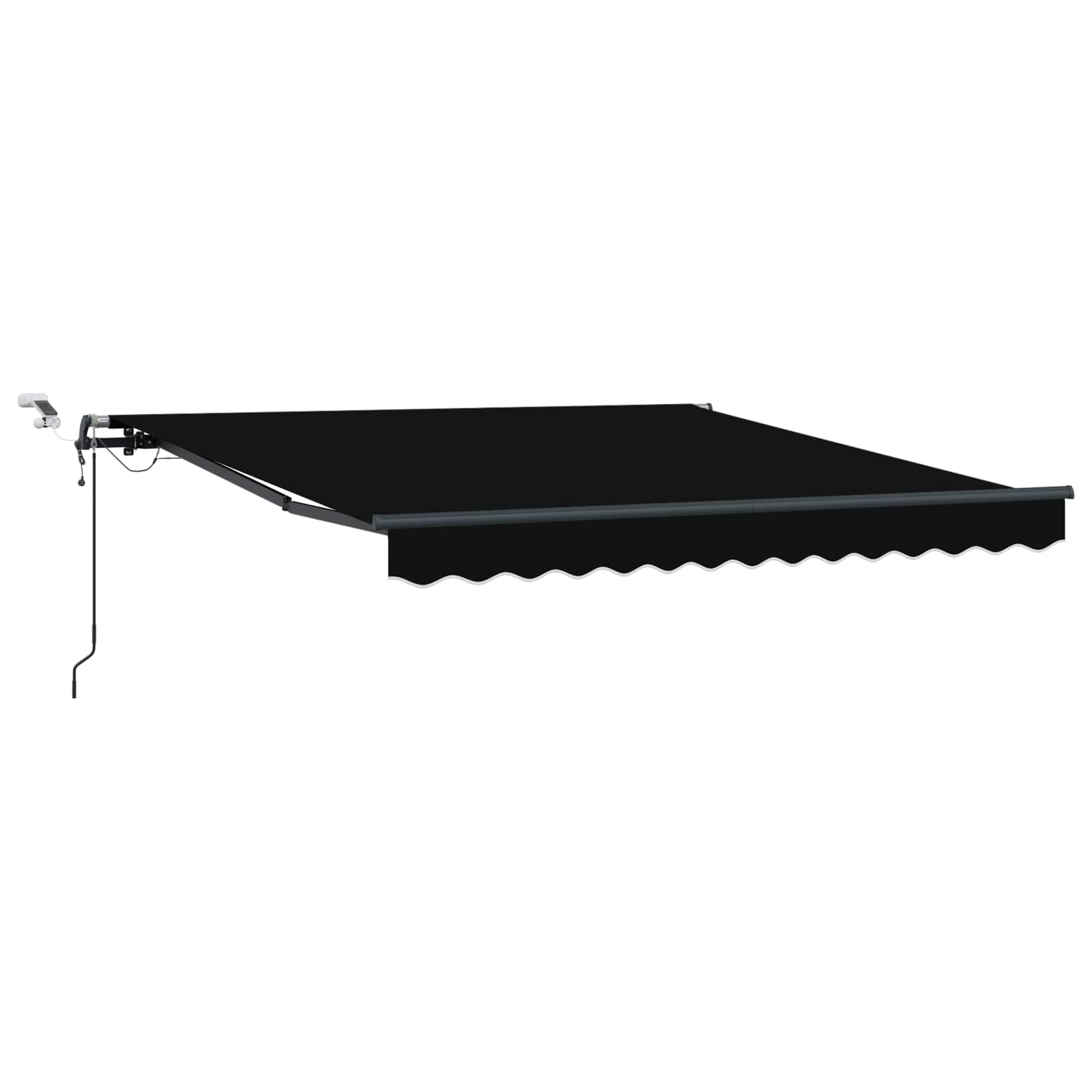 Tkanina za tende s Crna 350 x 250 cm Poliester
