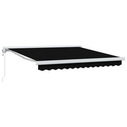 Nadstrešnica Crna 350 x 250 cm Poliester i aluminij