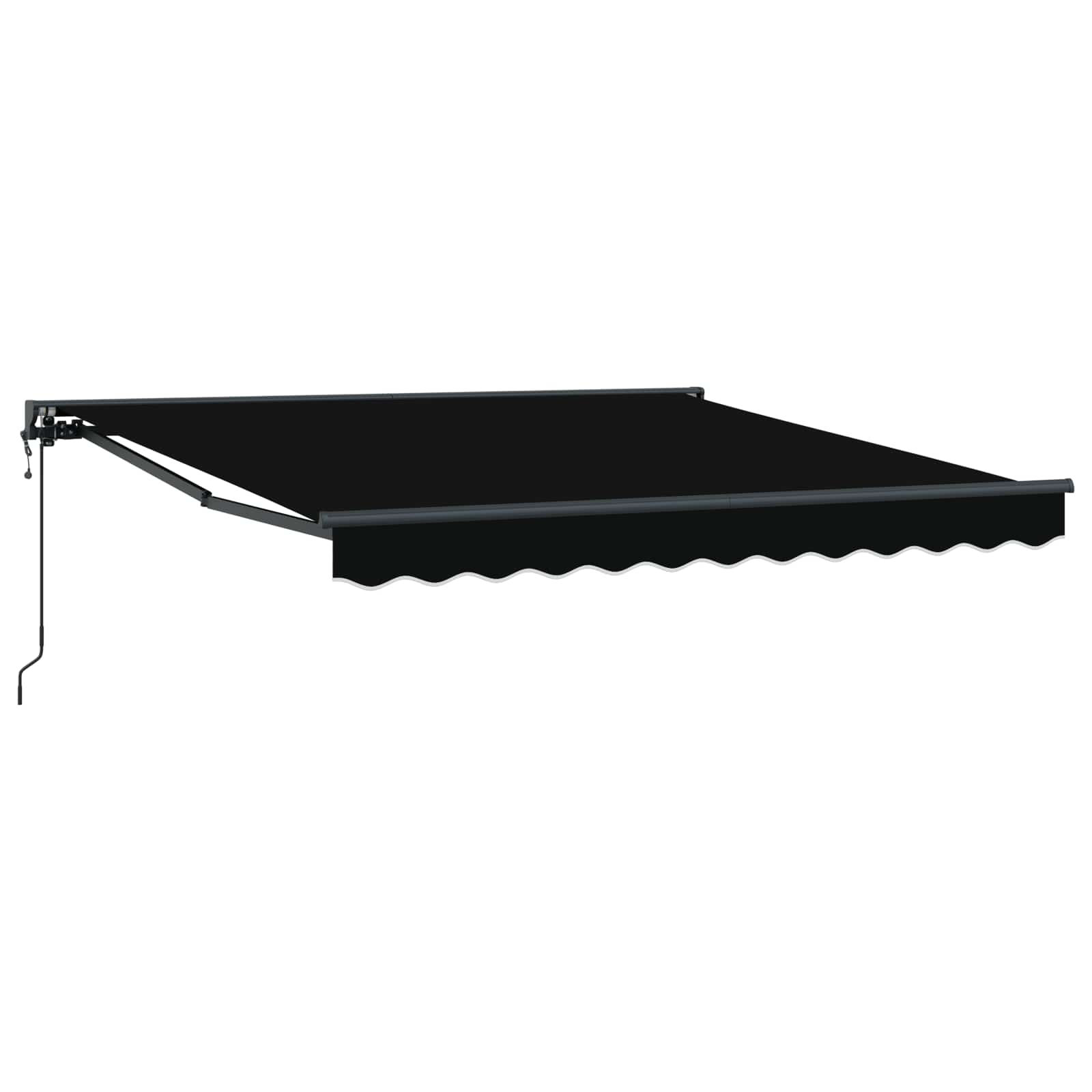 Okvir tende Crna 350 x 250 cm Poliester s PU premazom