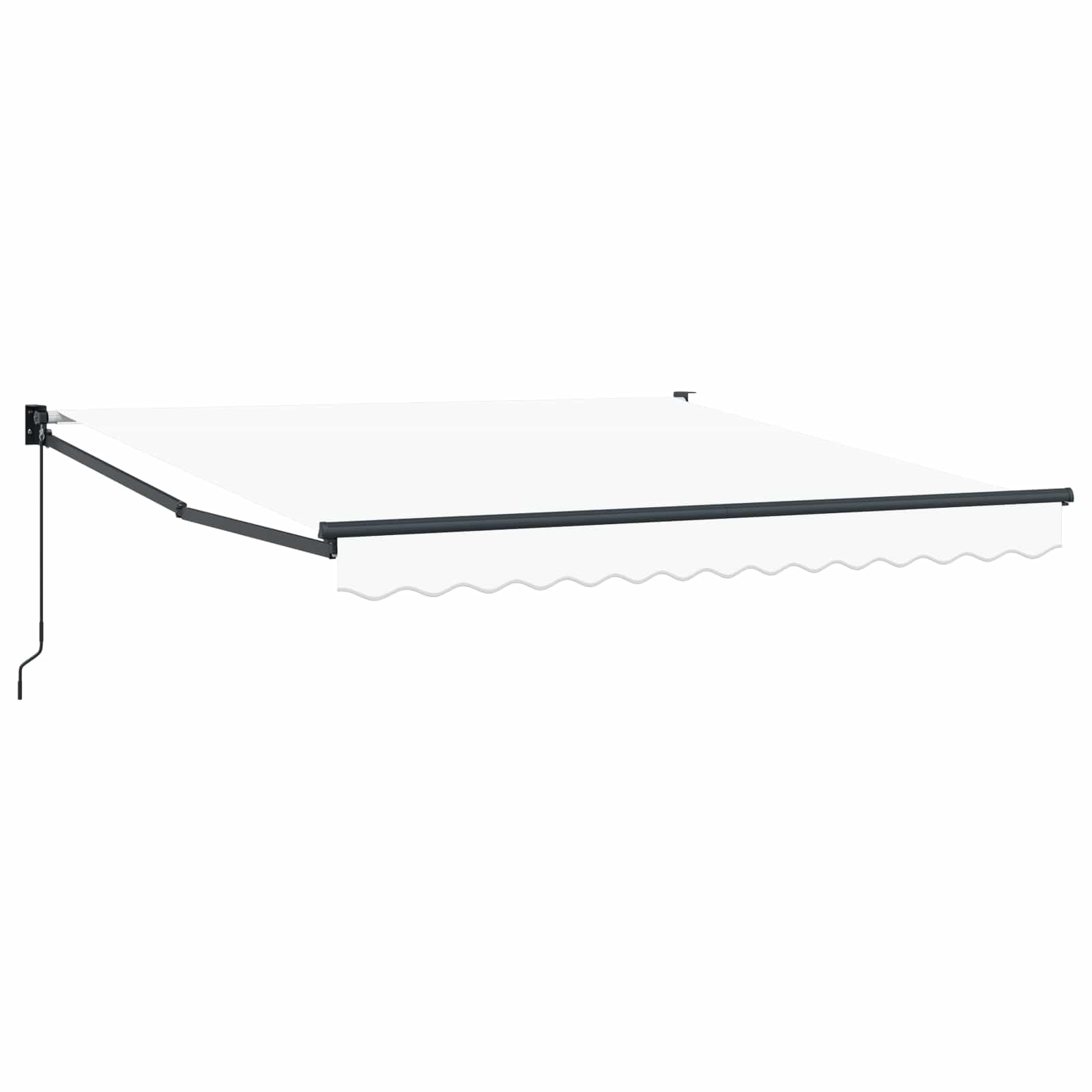 Povlačivi tende Bijela 350 x 250 cm 100% Poliester i Aluminij