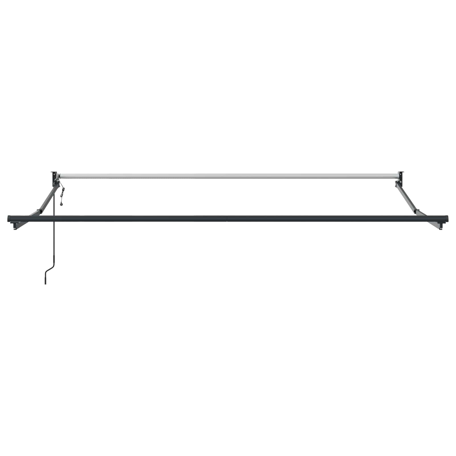 Skrovita tenda Bijelo 350 x 250 cm Poliester i aluminij